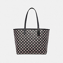 COACH REVERSIBLE CITY TOTE WITH STAR PRINT - MIDNIGHT MULTI/SILVER - F29017