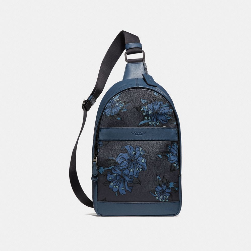 CHARLES PACK WITH HAWAIIAN LILY PRINT - COACH f29027 - QBNI9