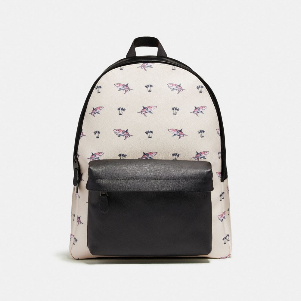 Coach on sale shark backpack