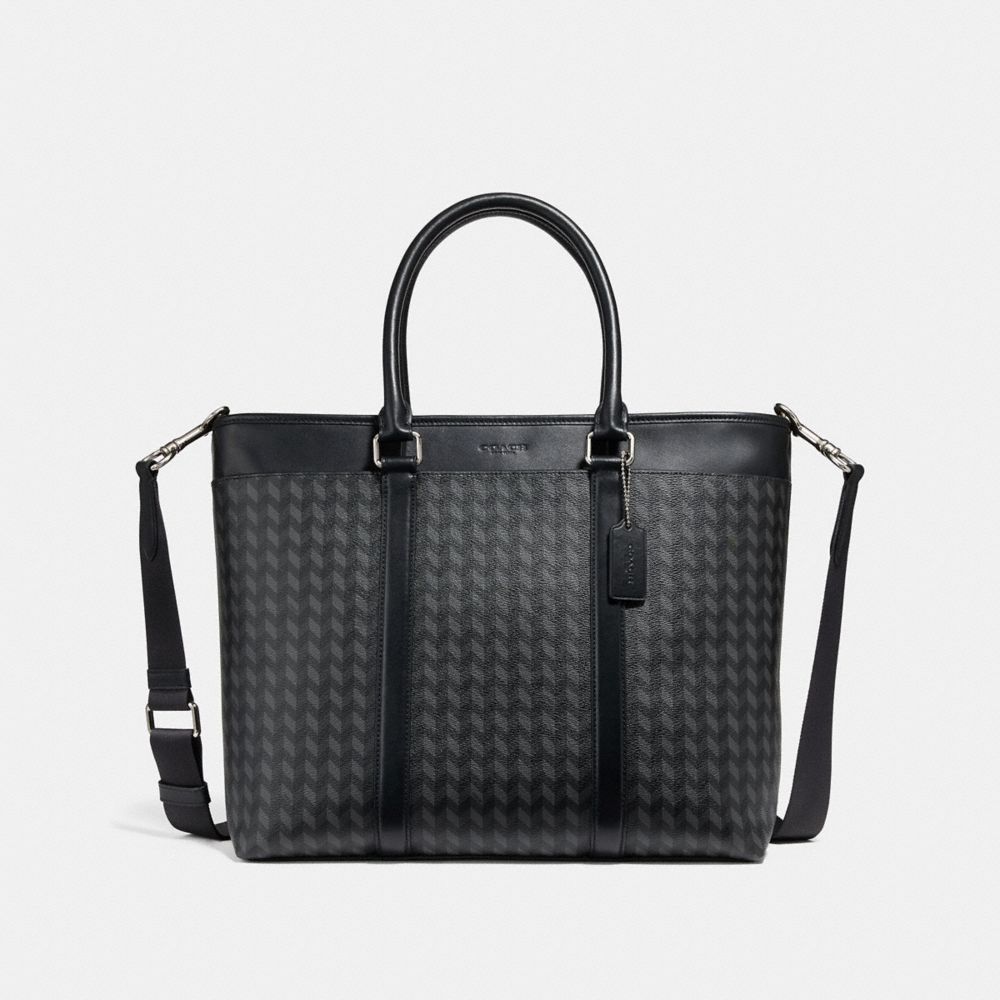 PERRY BUSINESS TOTE WITH HERRINGBONE PRINT - f29032 - NINI7