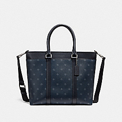 PERRY BUSINESS TOTE WITH FOUR DIAMOND FOULARD PRINT - COACH f29033 - NINI9