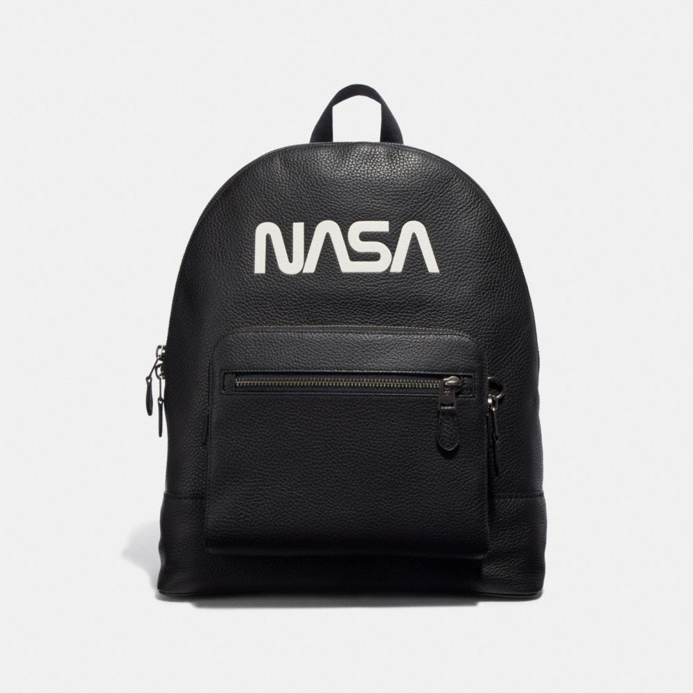 WEST BACKPACK WITH SPACE MOTIF - ANTIQUE NICKEL/BLACK - COACH F29039