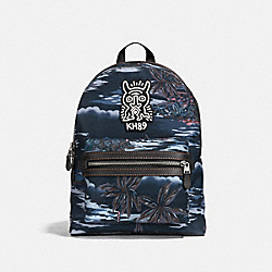 COACH F29055 Coach X Keith Haring Academy Backpack JI/BLACK HAWAIIAN PRINT