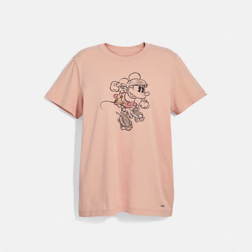 COACH f29070 MINNIE MOUSE T-SHIRT Rosecloud