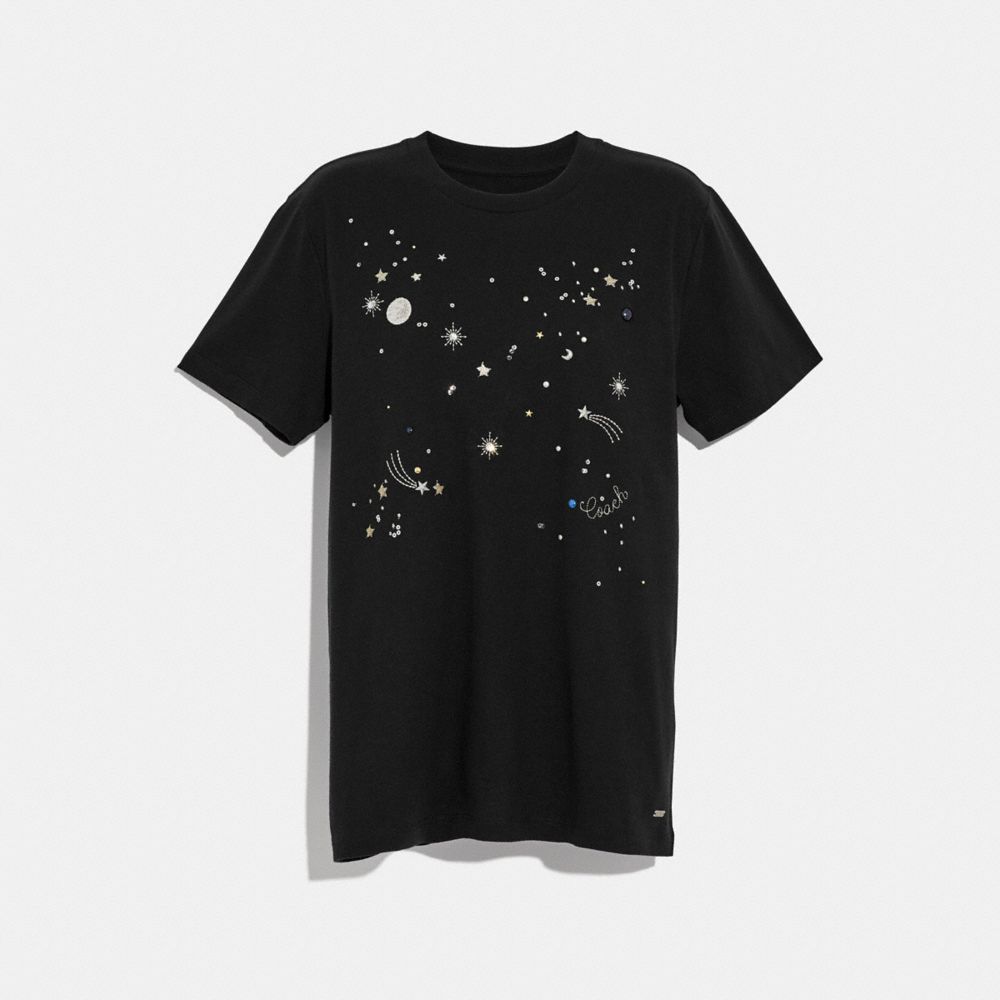 CONSTELLATION T-SHIRT - BLACK - COACH F29077