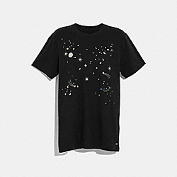 COACH F29077 Constellation T-shirt BLACK