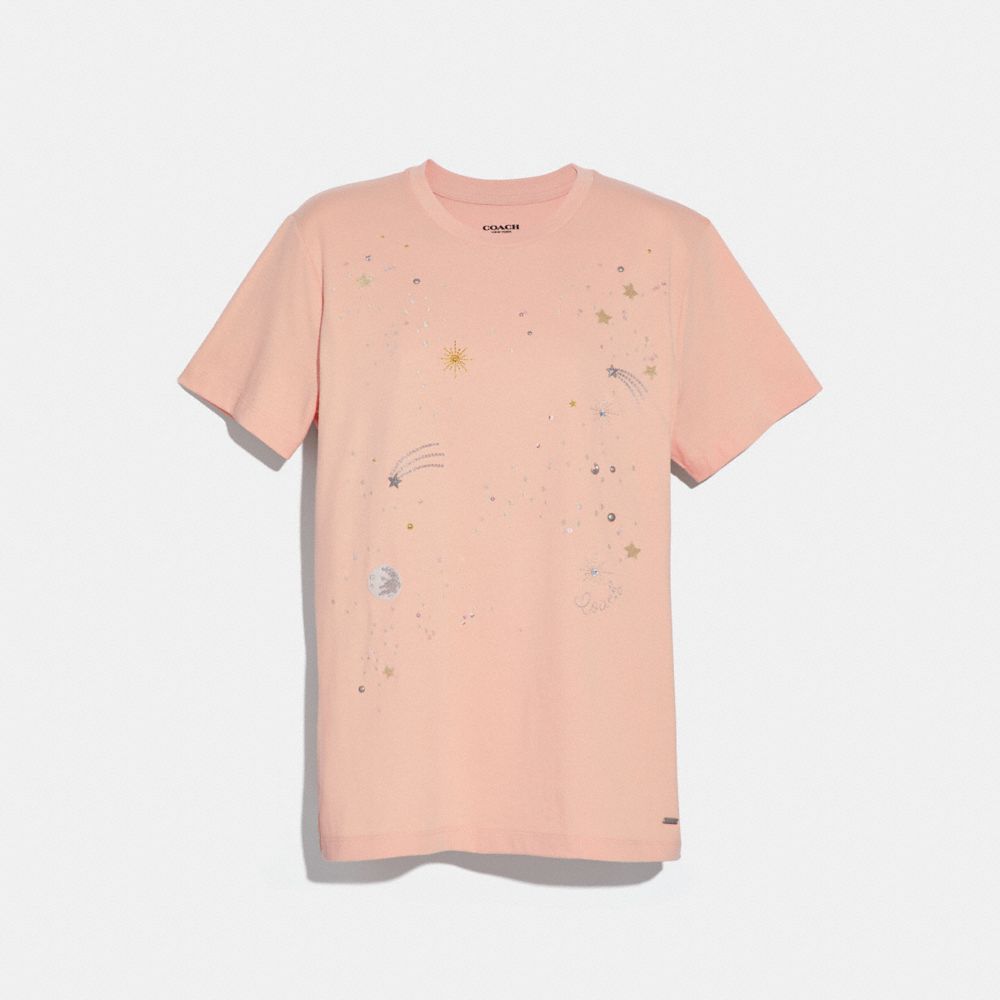 COACH F29077 Constellation T-shirt ROSECLOUD