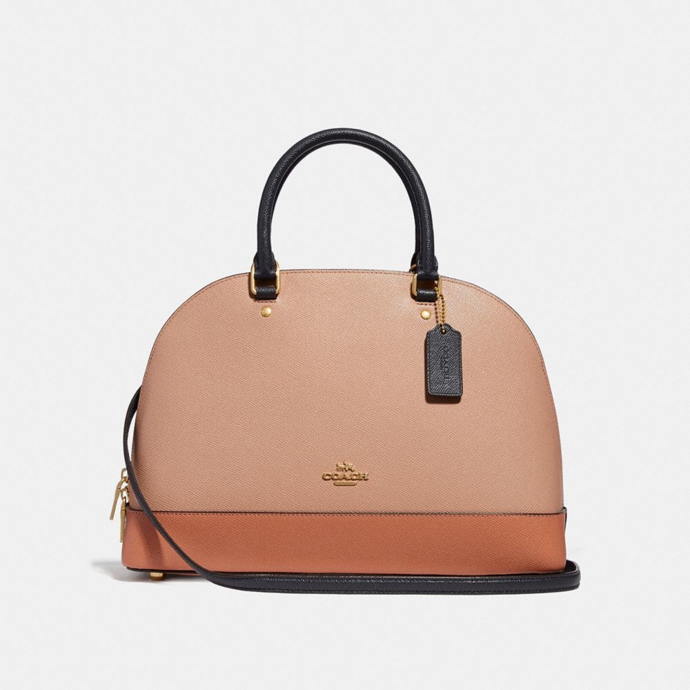 COACH F29118 - SIERRA SATCHEL IN COLORBLOCK SUNRISE MULTI/LIGHT GOLD