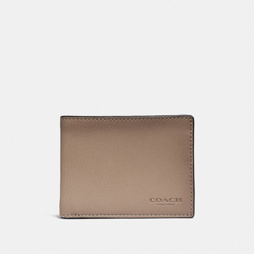 COACH F29138 Slim Billfold Wallet LIGHT KHAKI