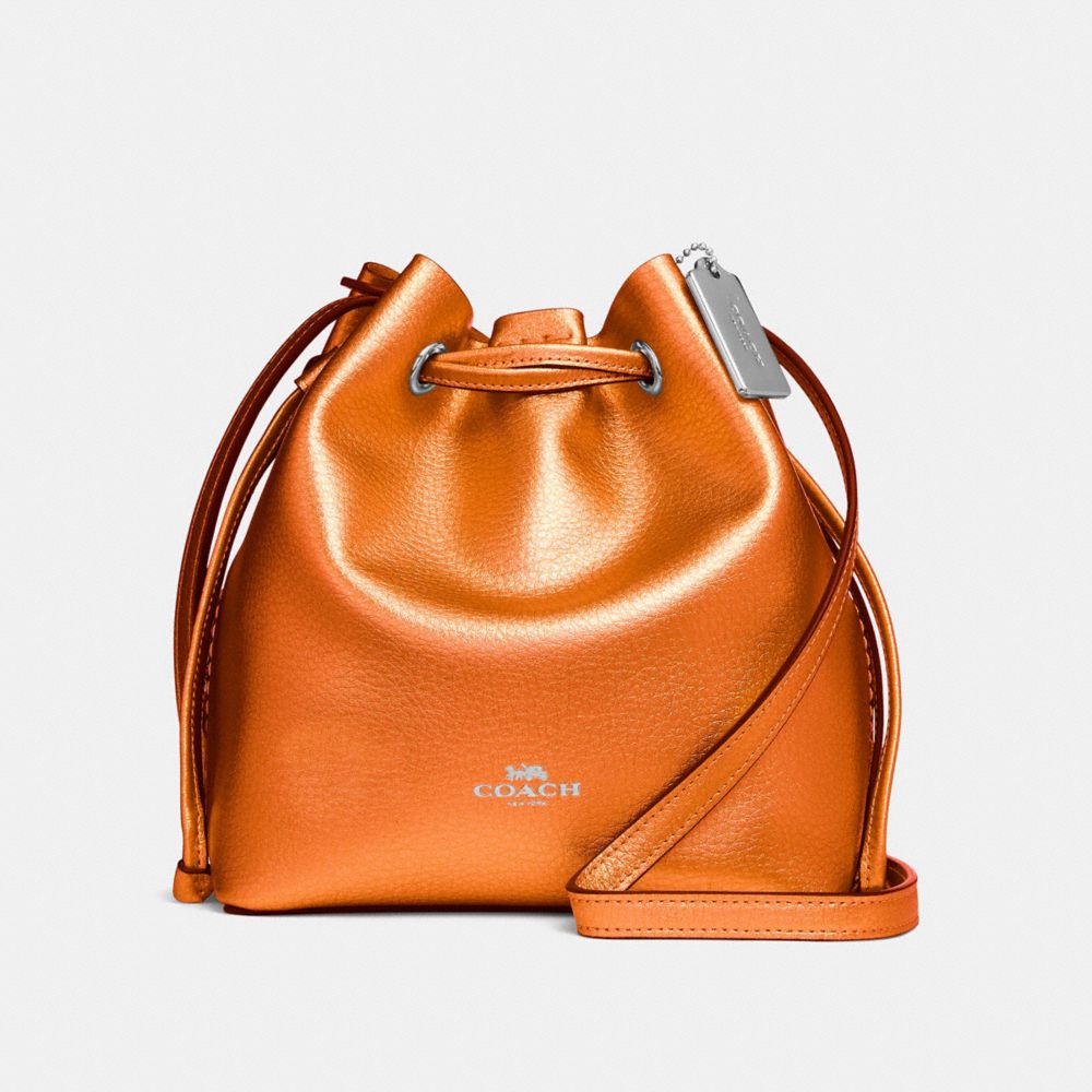 DERBY CROSSBODY - f29204 - METALLIC TANGERINE/SILVER