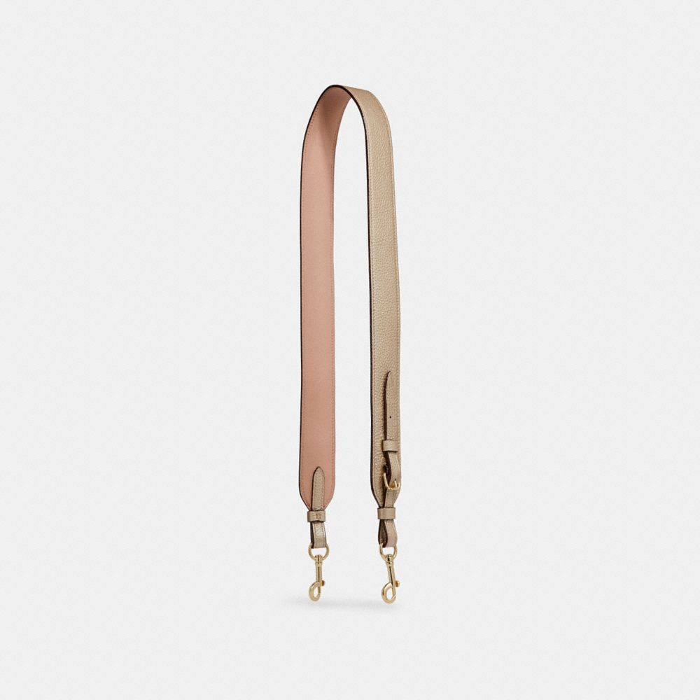 COACH STRAP WITH EDGEPAINT - PLATINUM/LIGHT GOLD - F29206