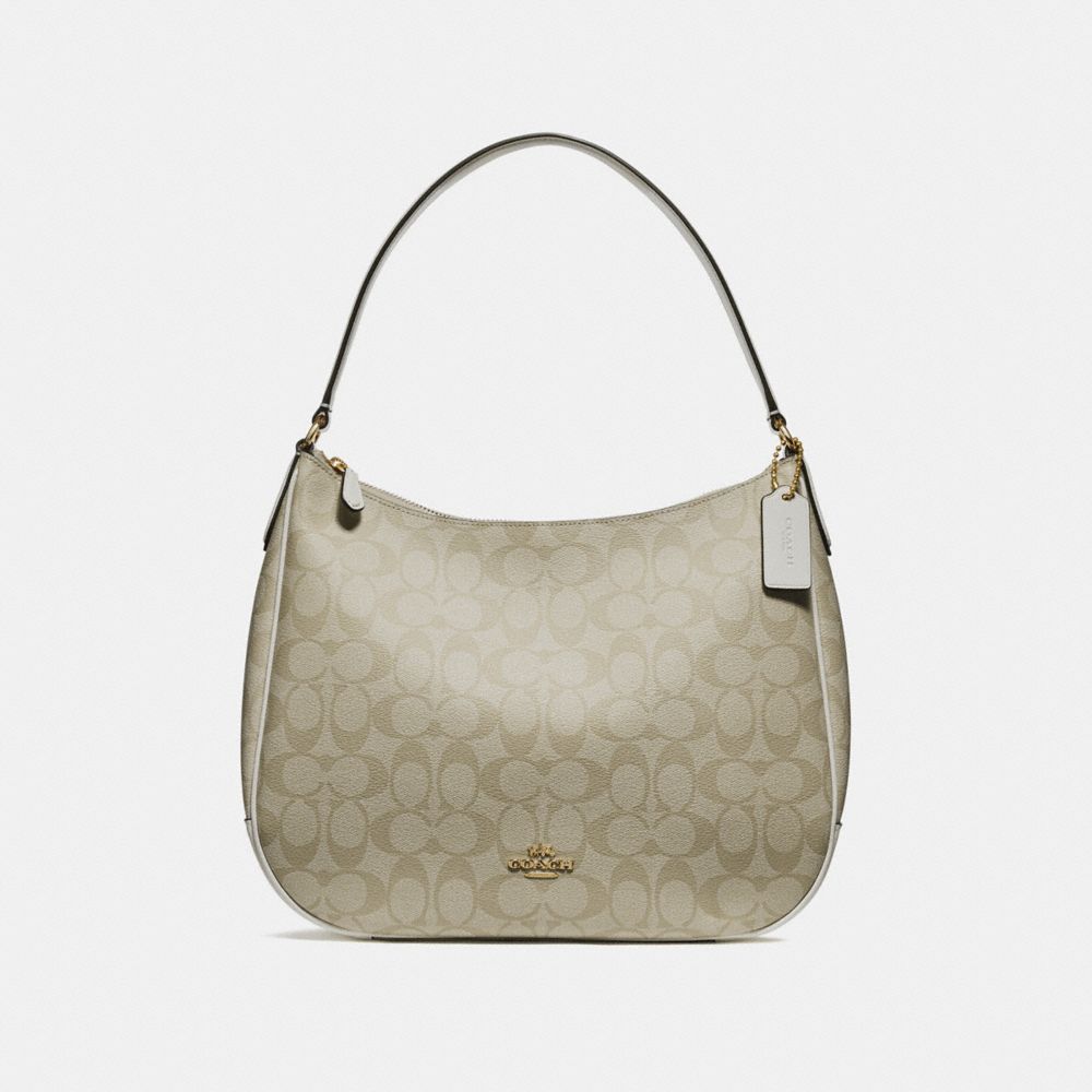 coach signature zip shoulder bag