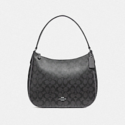 ZIP SHOULDER BAG IN SIGNATURE CANVAS - BLACK SMOKE/BLACK/SILVER - COACH F29209