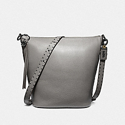 COACH F29239 Duffle With Rivets BP/HEATHER GREY
