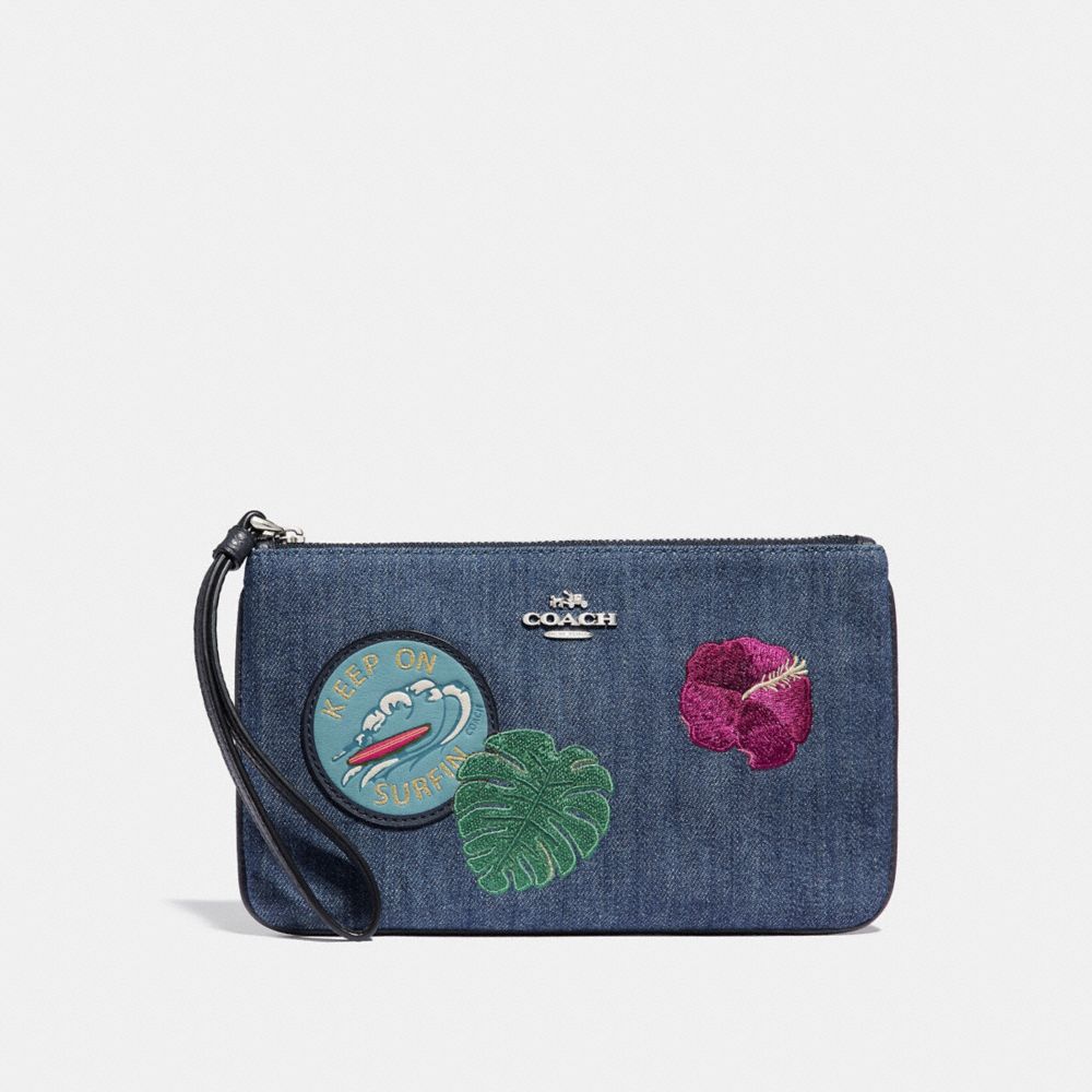 LARGE WRISTLET WITH BLUE HAWAII PATCHES - f29372 - SVM64