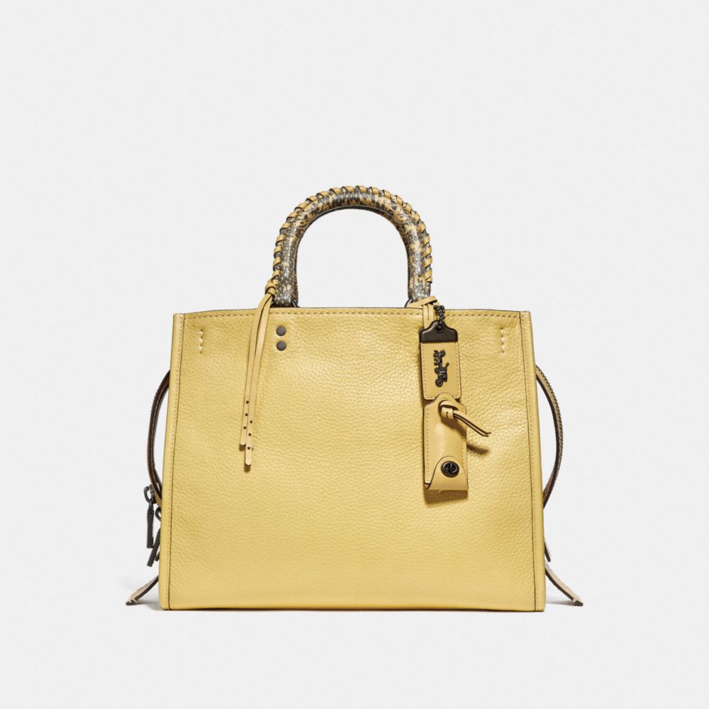 COACH ROGUE WITH SNAKESKIN HANDLES - BP/SUNFLOWER - F29437