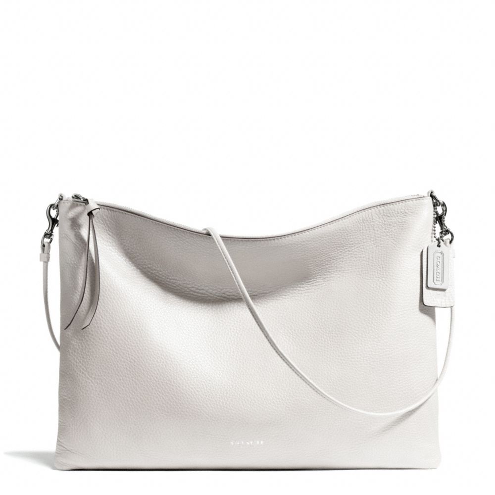 COACH BLEECKER LEATHER DAILY SHOULDER BAG - SILVER/WHITE - F29461