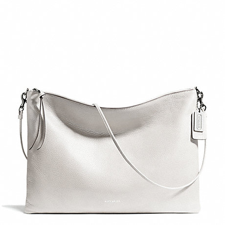 COACH F29461 BLEECKER LEATHER DAILY SHOULDER BAG SILVER/WHITE