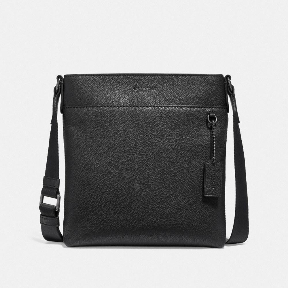 COACH F29525 METROPOLITAN SLIM MESSENGER QB/BLACK