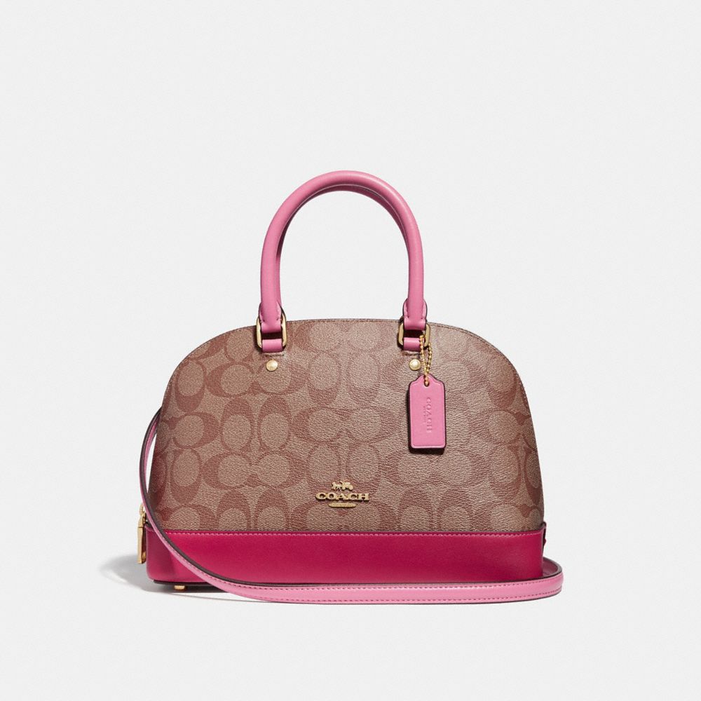 Coach Mini Sierra Embossed Light Pink - Averand