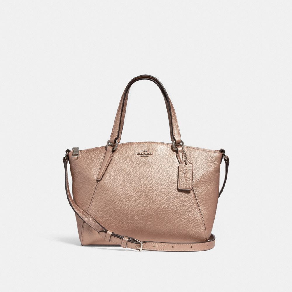 MINI KELSEY SATCHEL - f29639 - ROSE GOLD/SILVER