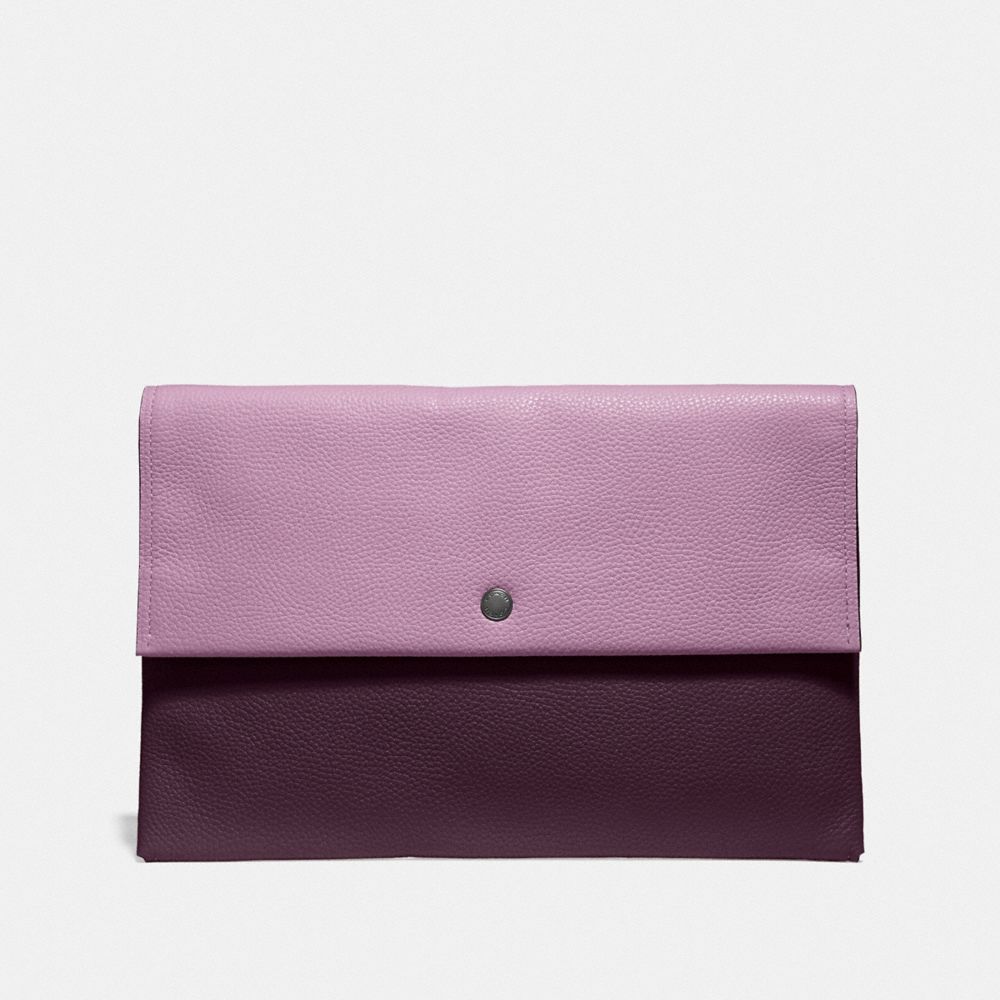 LARGE ENVELOPE POUCH IN COLORBLOCK - F29664 - JASMINE MULTI/SILVER