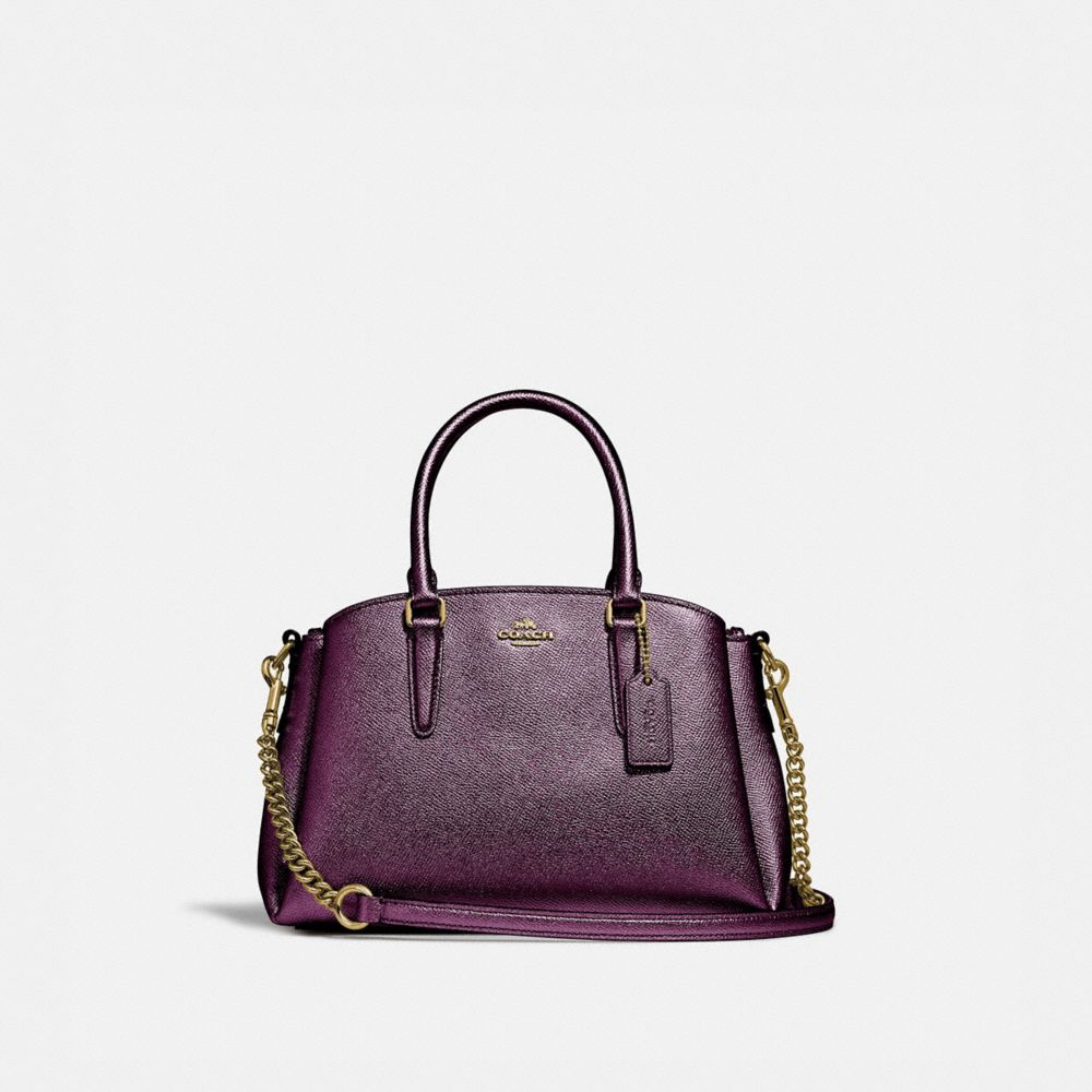 COACH F29665 - MINI SAGE CARRYALL IM/METALLIC BERRY