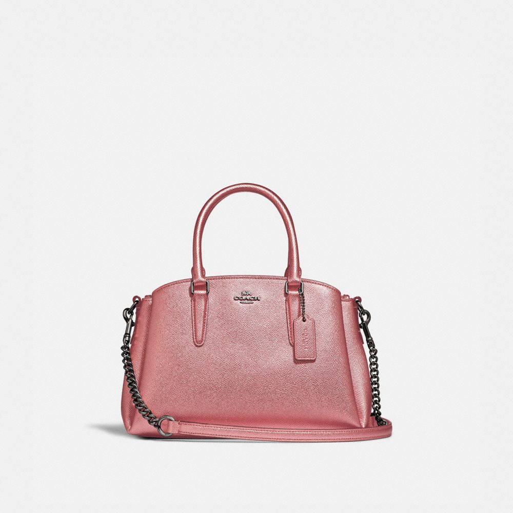 MINI SAGE CARRYALL - QB/METALLIC DARK BLUSH - COACH F29665