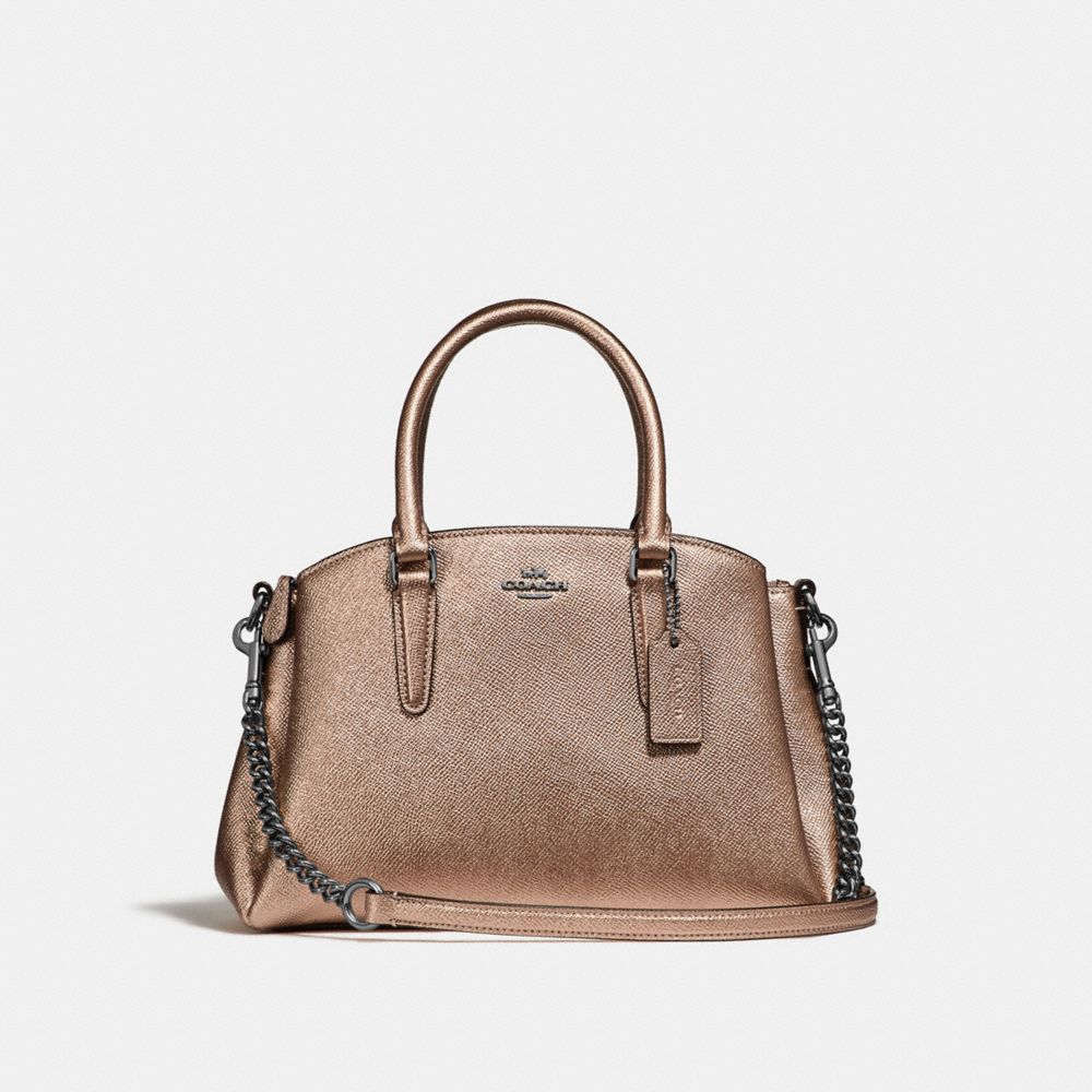 MINI SAGE CARRYALL - COACH f29665 - ROSE GOLD/SILVER