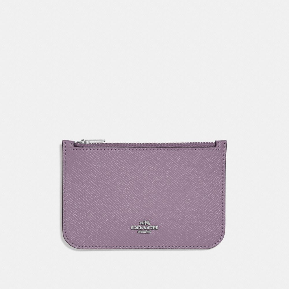 COACH F29688 ZIP CARD CASE JASMINE/SILVER