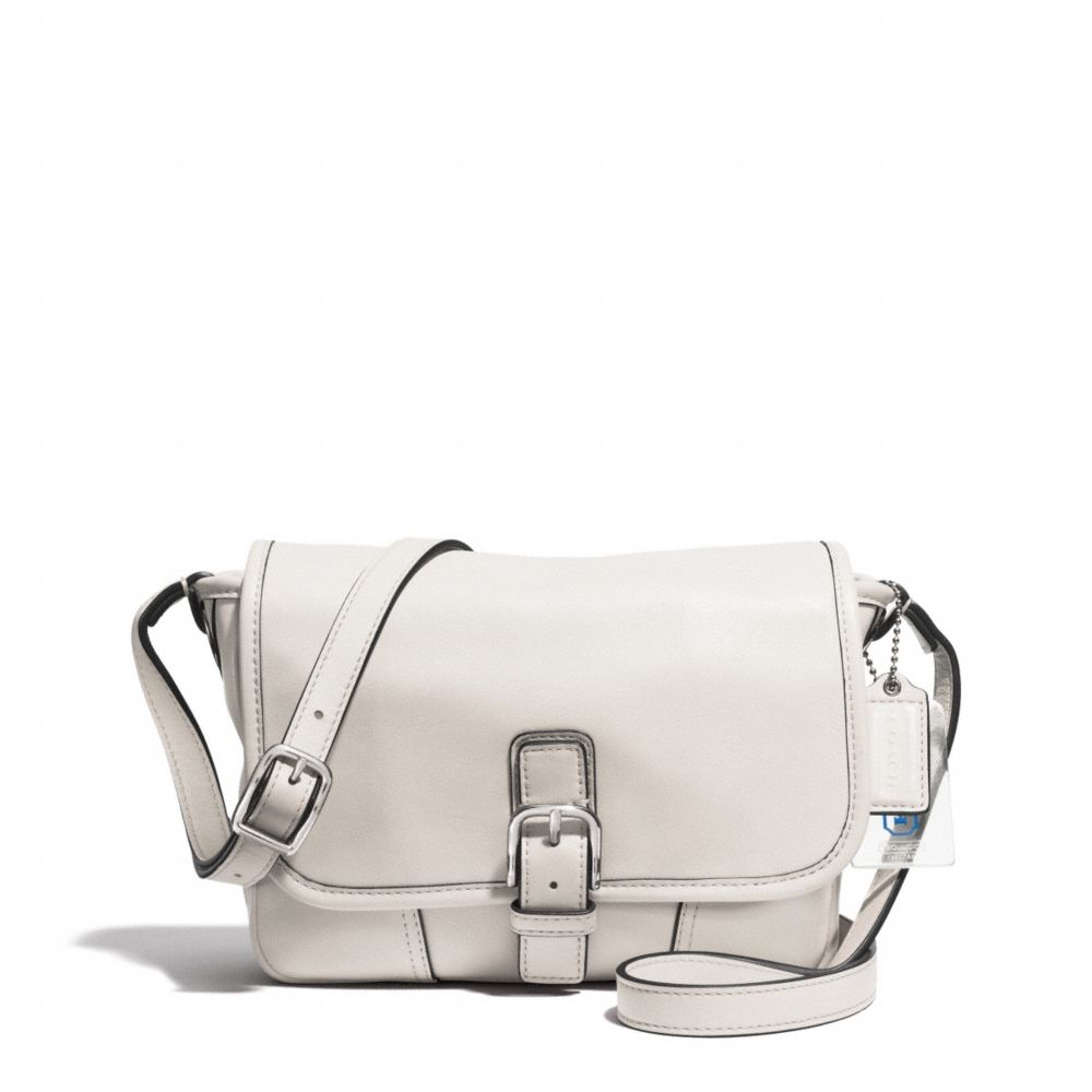 HADLEY LEATHER FIELD BAG - f29763 - SILVER/PARCHMENT