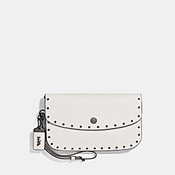 CLUTCH WITH RIVETS - CHALK/BLACK COPPER - COACH F29765