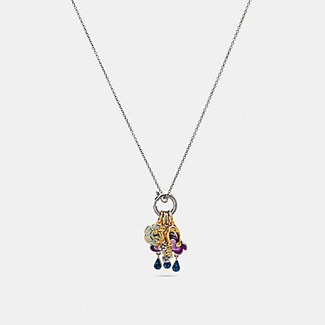 COACH CLOUD AND RAINBOW NECKLACE - MULTI/SILVER - F29791