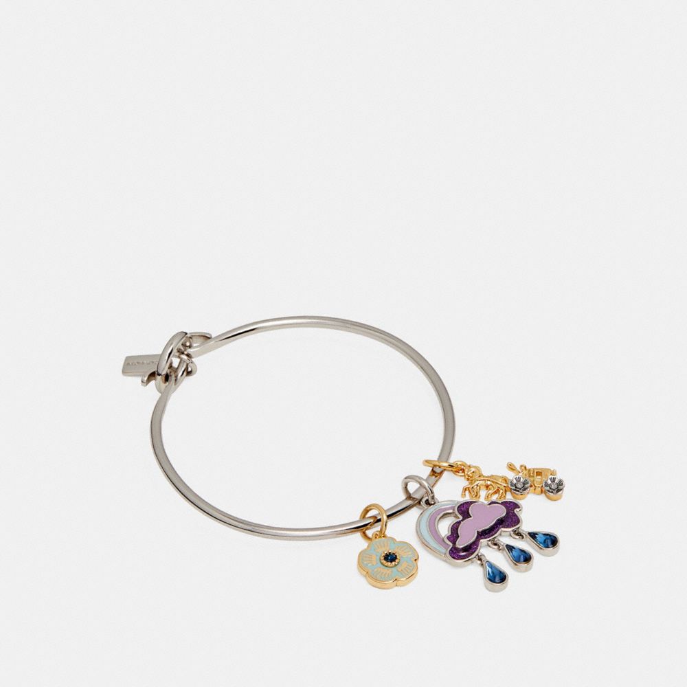 COACH F29792 CLOUD AND RAINBOW BANGLE MULTI/SILVER