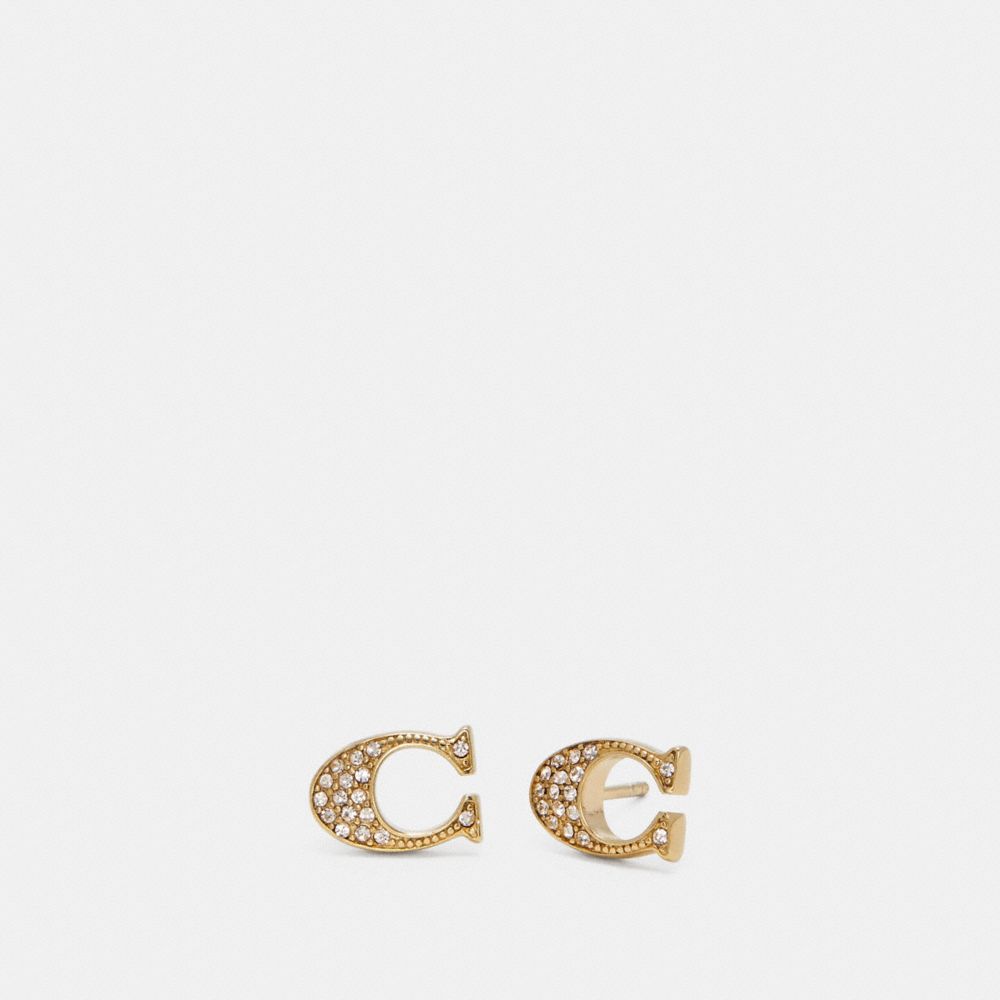 COACH F29824 - SIGNATURE STUD EARRINGS GOLD