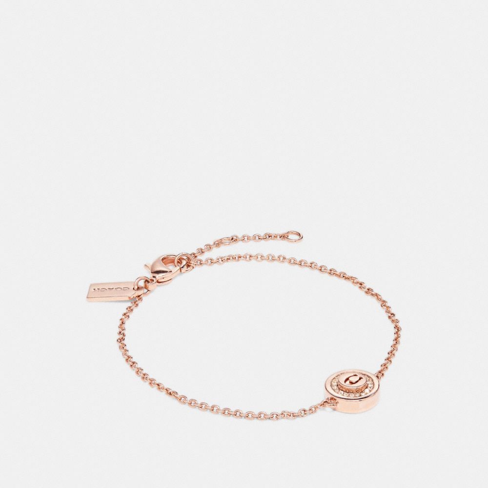 PAVE PENDANT BRACELET - ROSEGOLD - COACH F29827