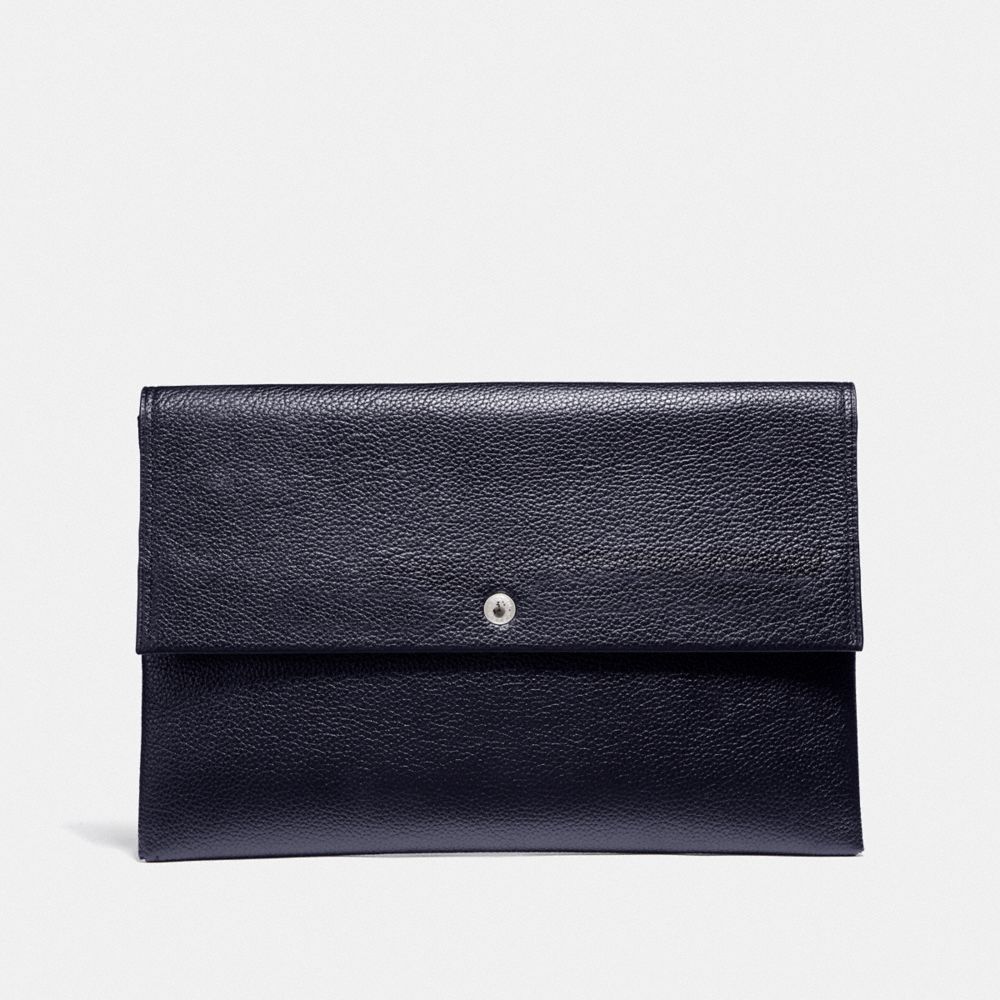 COACH LARGE ENVELOPE POUCH - LI/NAVY - F29880