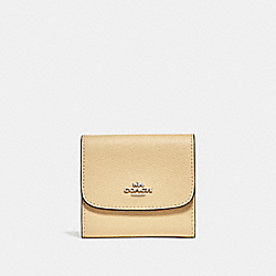 SMALL WALLET WITH DAISY BUNDLE PRINT INTERIOR - COACH f29930 - vanilla multi/silver