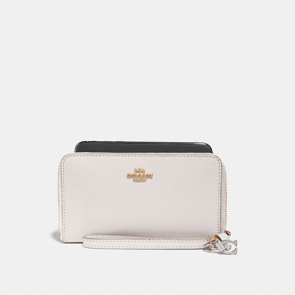 PHONE WALLET WITH CHARMS - CHALK/IMITATION GOLD - COACH F29943