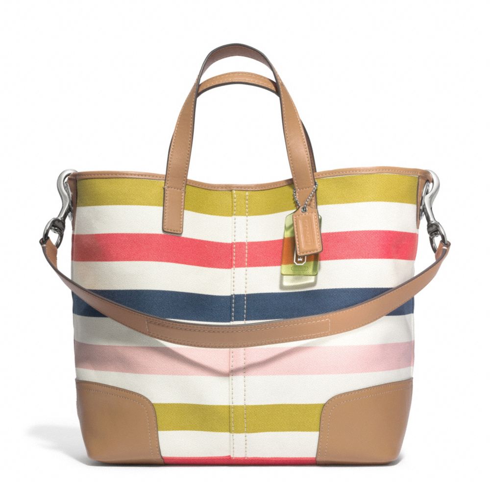 COACH HADLEY MULTISTRIPE DUFFLE -  - f30041