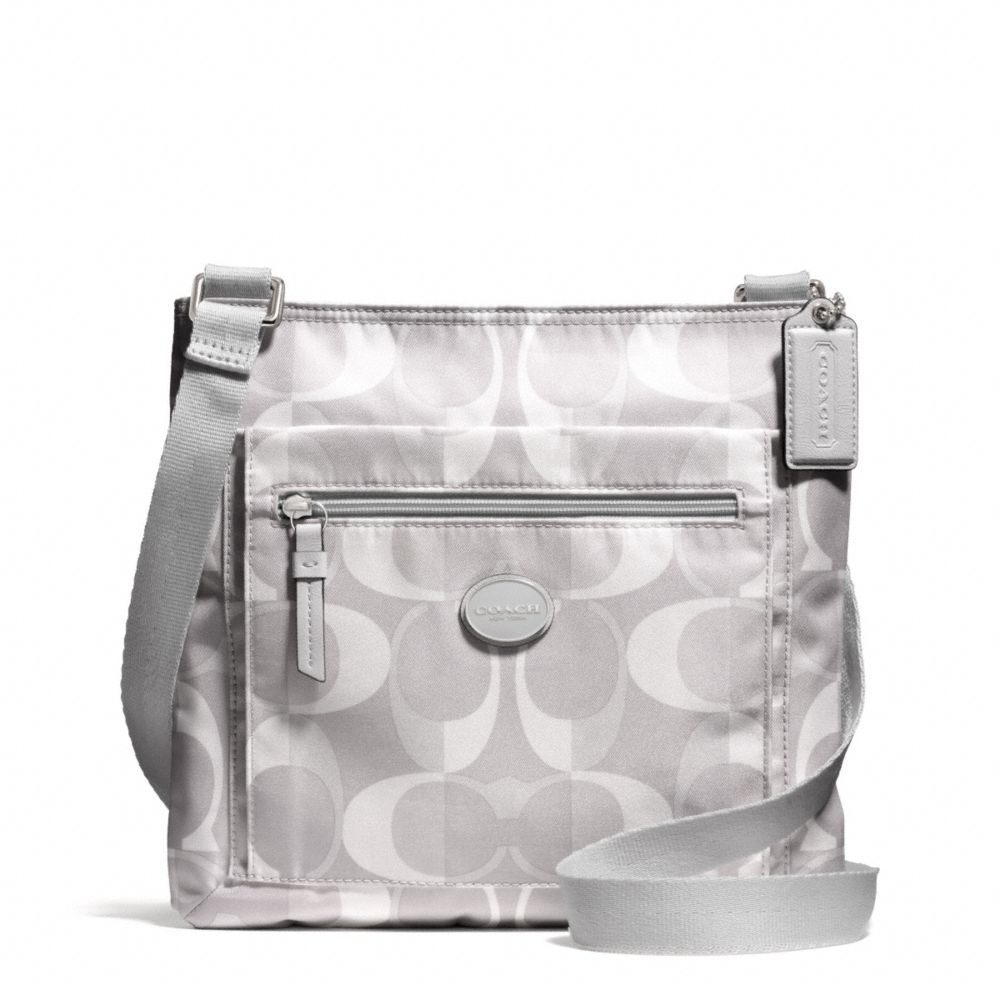 COACH DREAM C FILE BAG - SILVER/LIGHT GREY - F30043