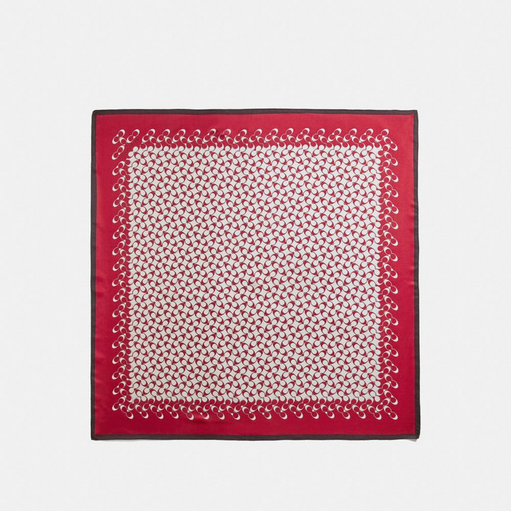 SIGNATURE SILK SQUARE - F30067 - TRUE RED