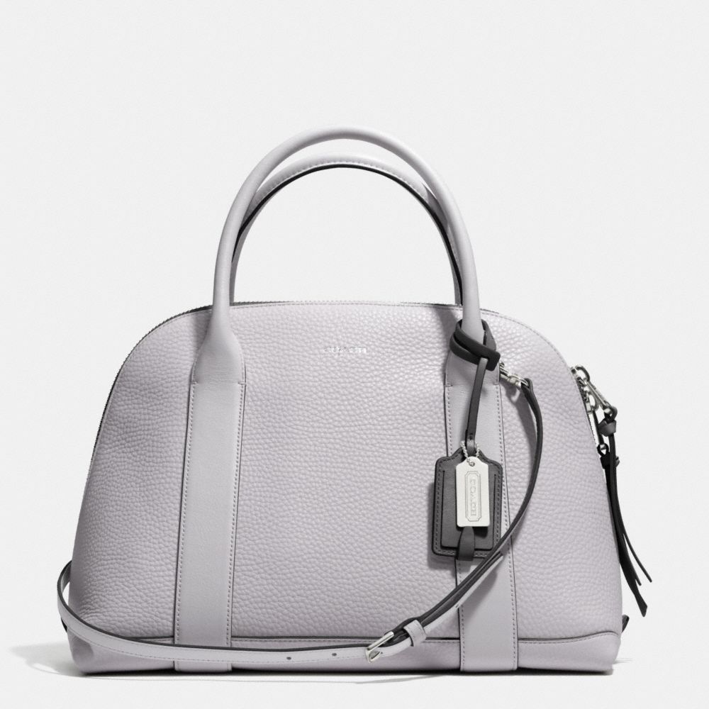 COACH F30165 Bleecker Edgepaint Leather Preston Satchel SILVER/SOAPSTONE/CHARCOAL