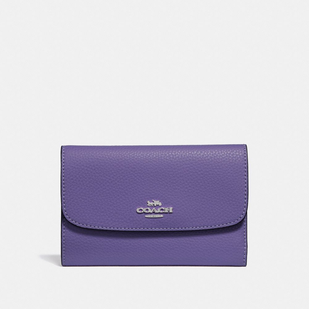 COACH F30204 - MEDIUM ENVELOPE WALLET LIGHT PURPLE/SILVER