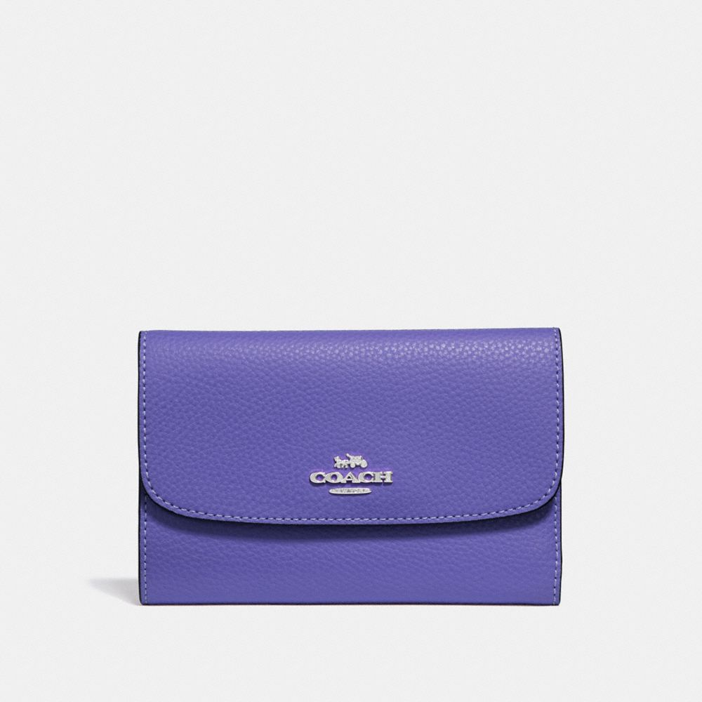 COACH F30204 - MEDIUM ENVELOPE WALLET VIOLET/SILVER