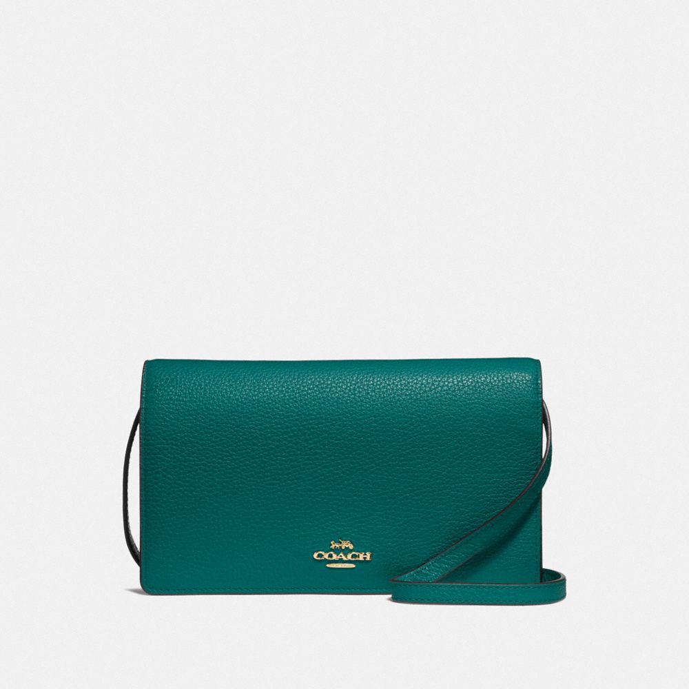 COACH F30256 - HAYDEN FOLDOVER CROSSBODY CLUTCH IM/VIRIDIAN