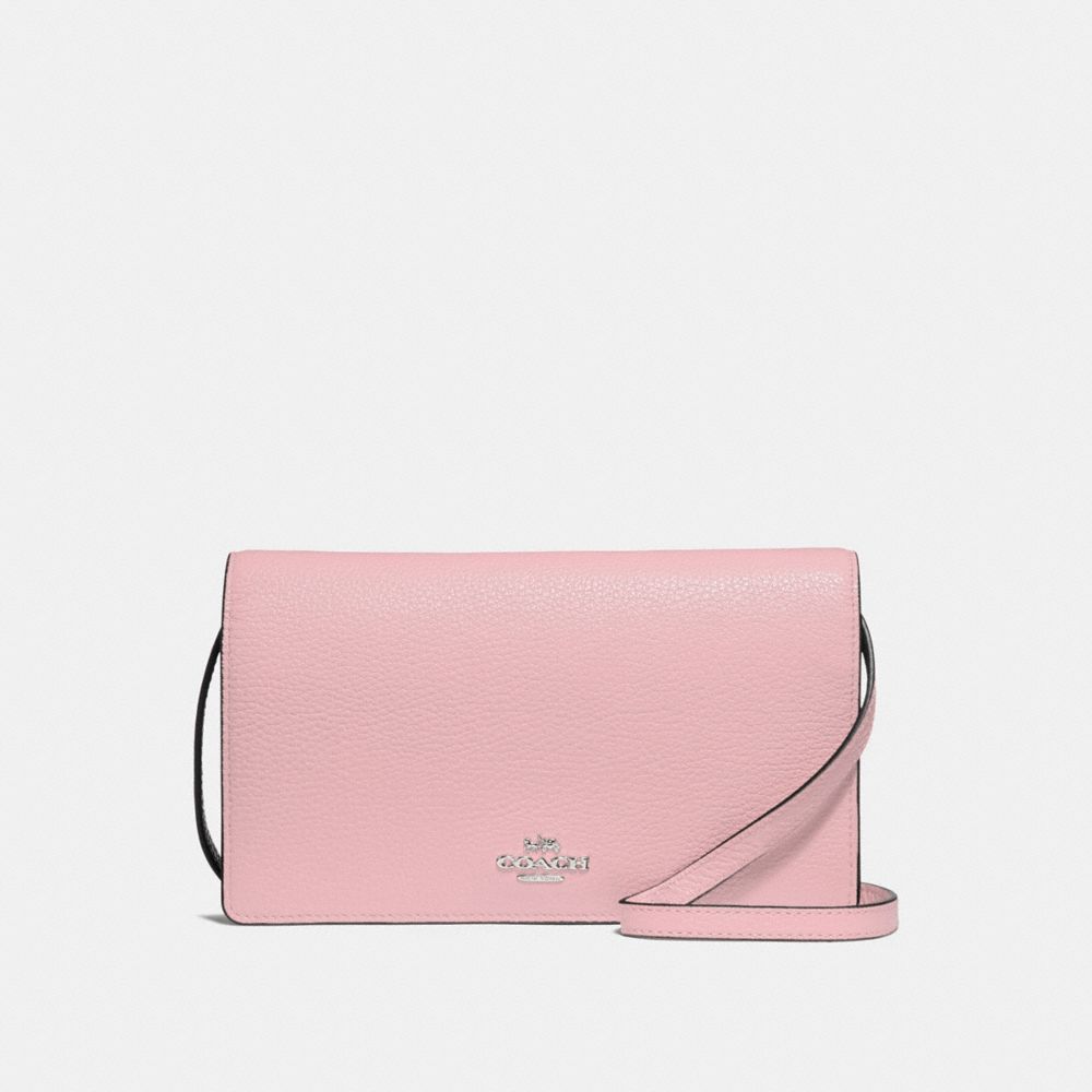 COACH HAYDEN FOLDOVER CROSSBODY CLUTCH - PETAL/SILVER - F30256