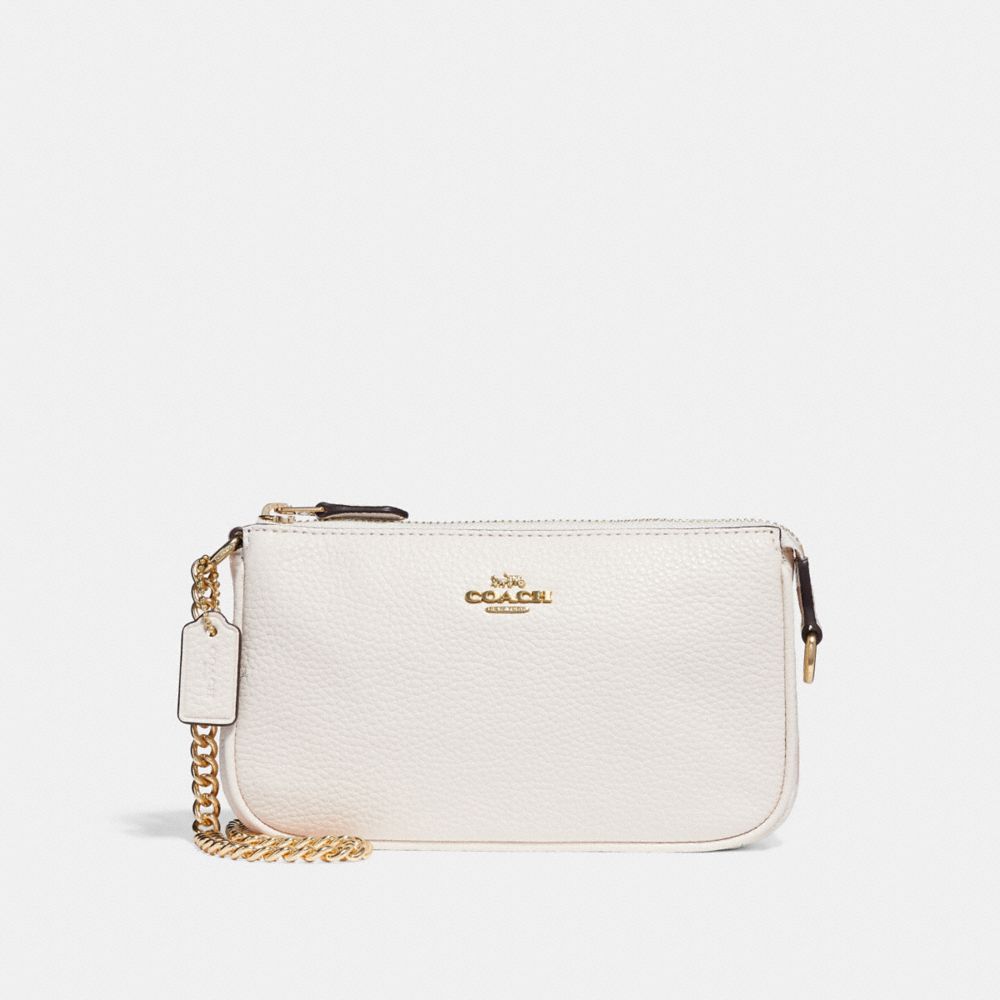 COACH F30258 - LARGE WRISTLET 19 CHALK/LIGHT GOLD