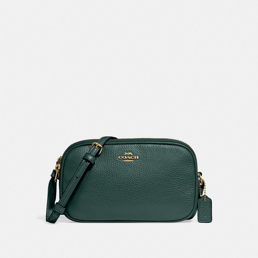 COACH F30259 Crossbody Pouch IM/EVERGREEN