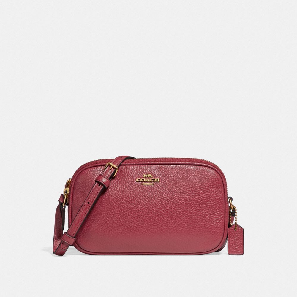 COACH CROSSBODY POUCH - TRUE RED/IMITATION GOLD - F30259